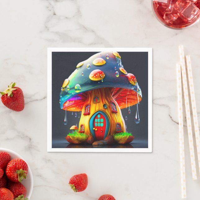 Mushroom House Serviette (Beispiel)