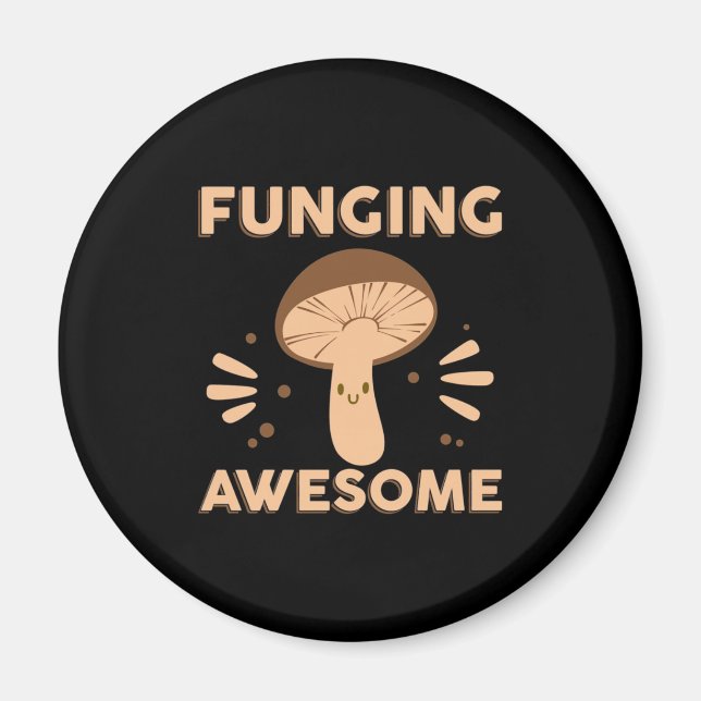 Mushroom Hunter Funginf Phantastisch Magnet (Vorne)