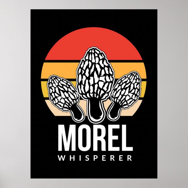 Mushroom Hunter Morel Whisperer Poster (Vorne)