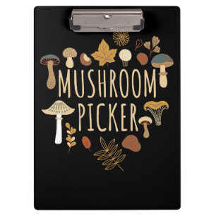 Mushroom Hunter Mushrooms Picker Klemmbrett