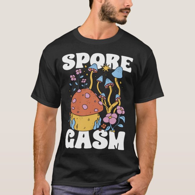 Mushroom Hunting SporeGasm Morel Hunter Foraging T-Shirt (Vorderseite)