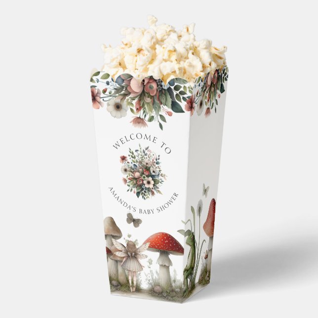 Mushroom Hütte Floral Baby Girl Dusche Geschenkschachtel (Geplatzt)