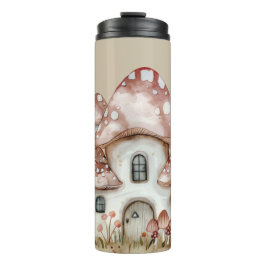 Mushroom Hütte Tumbler Thermosbecher