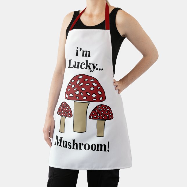 Mushroom Ich bin glücklich Mushroom Schürze (InSitu)