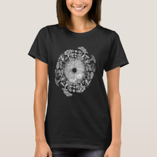 Mushroom Iris Mycology Foraging Mycologist Spore P T-Shirt