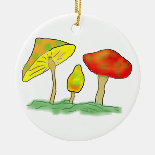 Mushroom Keramikornament (Vorne)