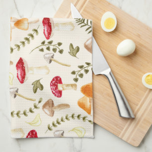 Mushroom   Kernästhetik   Wasserfarbe Geschirrtuch