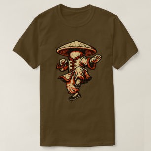 Mushroom Kung Fu Meister — Vintage Retro Martial A T-Shirt