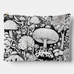 Mushroom-Linie zeichnend Zubehörtasche