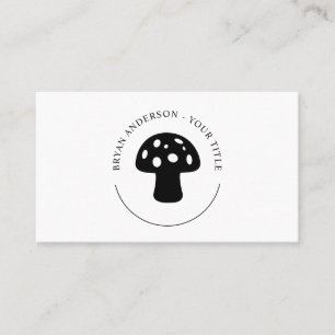 Mushroom-Logo-Visitenkarte Visitenkarte