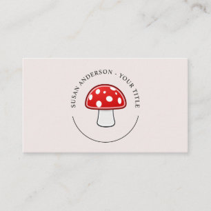 Mushroom-Logo-Visitenkarte Visitenkarte