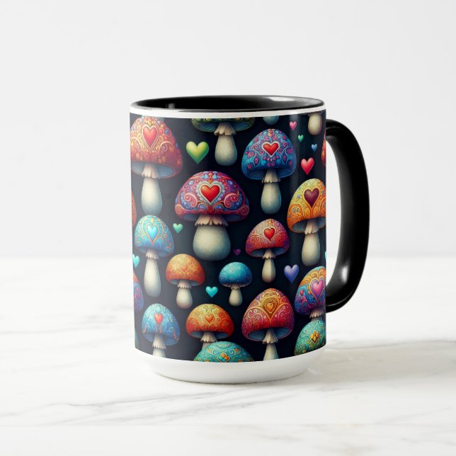 Mushroom Love Tasse (VorderseiteRechts)