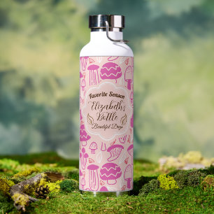 Mushroom Magenta Pink Cooler Trinkflasche