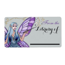 Mushroom Magic Fairy Book Plate Label