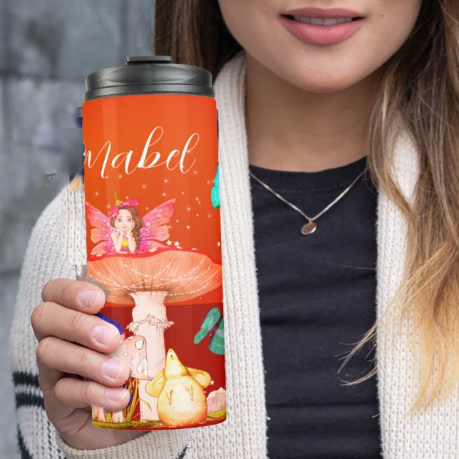 Mushroom Magic Stars Persönlich verzaubert von Fai Thermosbecher (Von Creator hochgeladen)