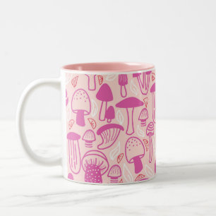 Mushroom Mangenta Pink Zweifarbige Tasse