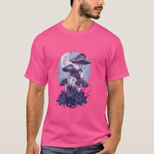Mushroom-Mondphasen für Vintage Kernspannungs-Kern T-Shirt