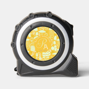 Mushroom Monogram Tape Measure Maßband