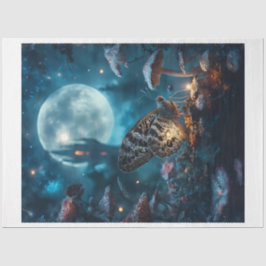 Mushroom Moon Moth Seidenpapier