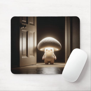 Mushroom Munchkin strahlt vor der Tür Mousepad