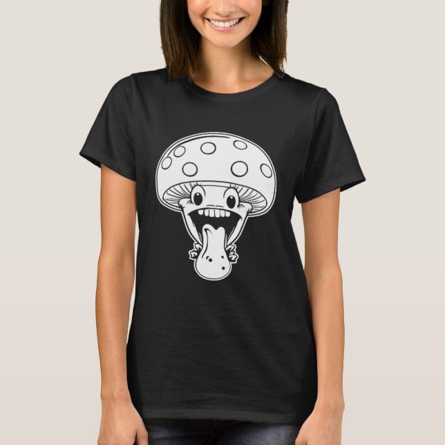 Mushroom Mushrooming Fungi  Hunter Mycology Shroom T-Shirt (Vorderseite)