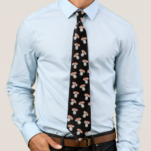 Mushroom Muster Amanita Muscaria Fungi Krawatte