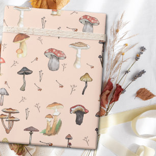Mushroom-Muster Geschenkpapier