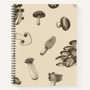 Mushroom-Muster Notizbuch