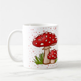 Mushroom-Muster - Red Toadstool Whimsical Design Kaffeetasse