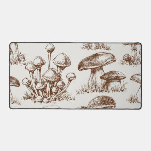 Mushroom-Muster Schreibtischunterlage