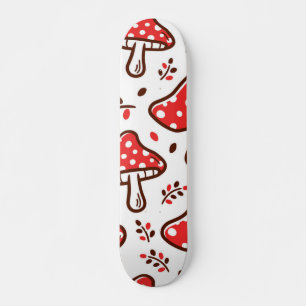 Mushroom-Muster Skateboard