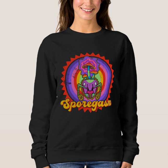 Mushroom mycology biologist mycologist psilocybin  sweatshirt (Vorderseite)