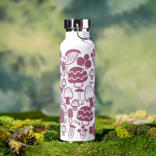 Mushroom Nature Cherry Trinkflasche
