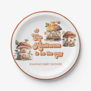 Mushroom Neutrale Babydusche für Geschlechter Pappteller