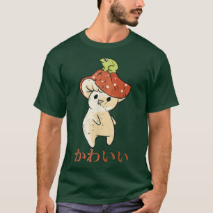 Mushroom - Niedlicher Kawaii-Anime-Frog - Japanisc T-Shirt