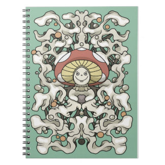 Mushroom notebook notizblock