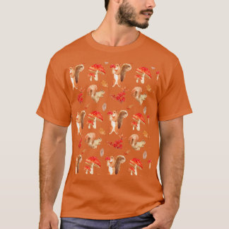 Mushroom Pattern Niedlich Ästhetische Mykologie Fu T-Shirt
