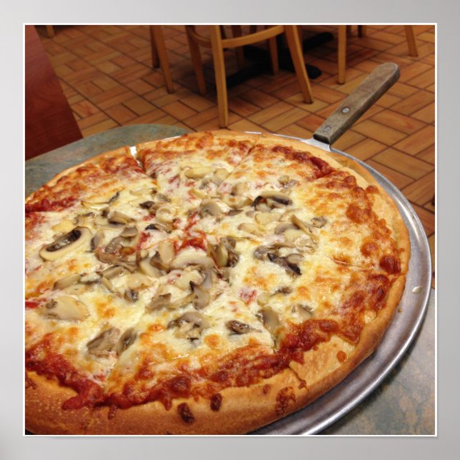 Mushroom Pizza Poster (Vorne)