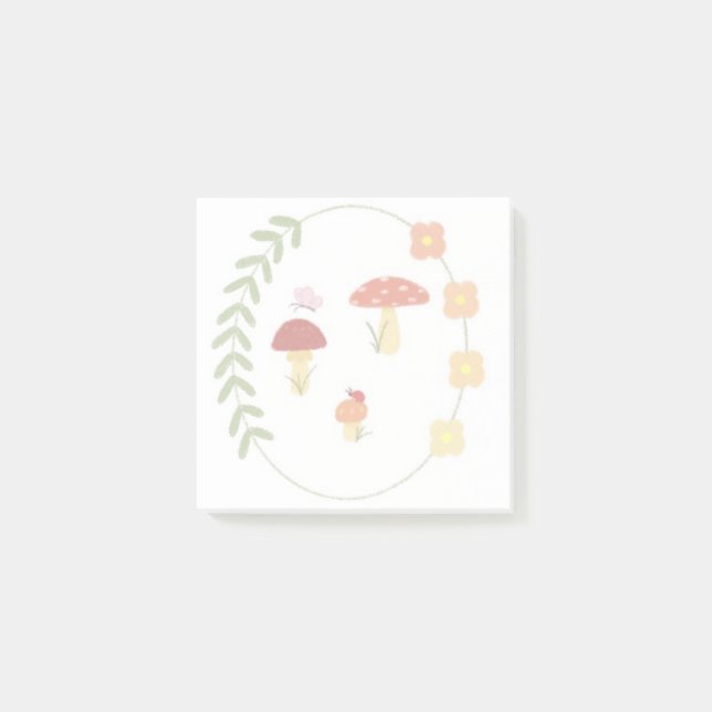 Mushroom Post-it Klebezettel (Vorderseite)