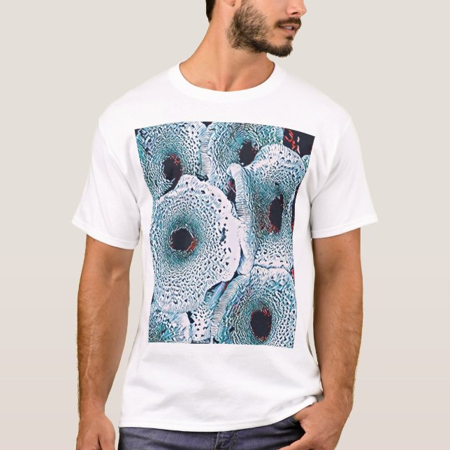 Mushroom Print Art Classic T-Shirt (Vorderseite)