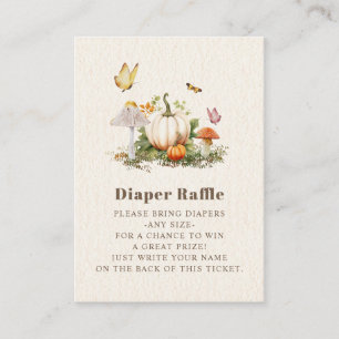 Mushroom Pumpkin Schmetterlingbücher für Babydusch Begleitkarte