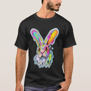 Mushroom Rabbit Art Tekk Psychedelic Festival T-Shirt