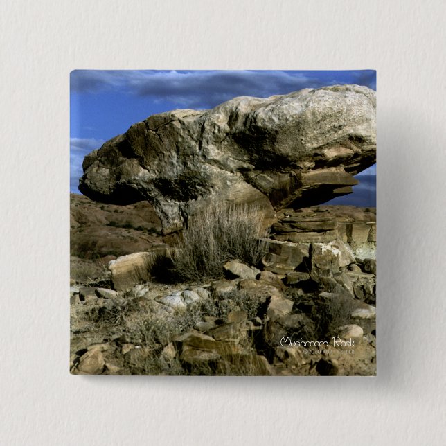 Mushroom Rock Color Foto Button (Vorderseite)