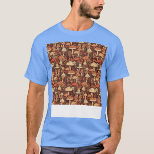 Mushroom Seamless Pattern Fungus Hippie Shroom Eno T-Shirt