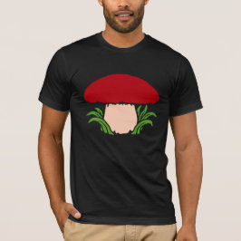 Mushroom Simple Beautiful Cap Fungi Nature Food T-Shirt