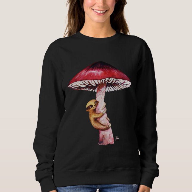 Mushroom Sloth Sweatshirt (Vorderseite)