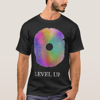 Mushroom Spore Print Level Up Psychedelic Mushroo T-Shirt