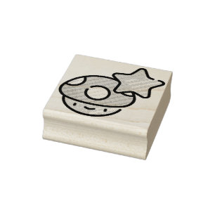 Mushroom Star Gummistempel