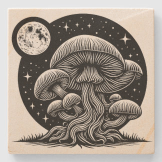 Mushroom Steinuntersetzer