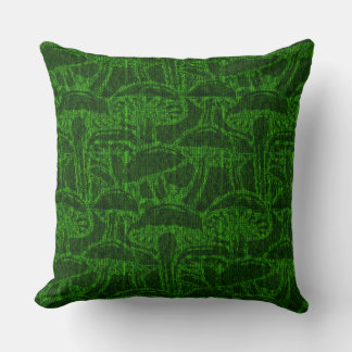 Mushroom story pattern throw pillow kissen